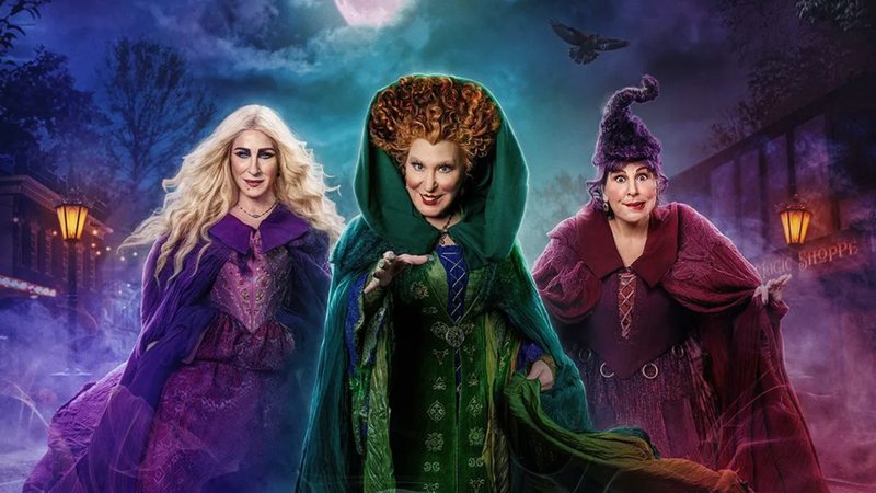 Sarah Jessica Parker, Bette Midler e Kathy Najimy em Abracadabra 2 (Divulgação)