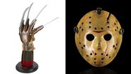 Luva de Freddy Krueger e máscara do Jason (Foto: Divulgação/ Prop Store)