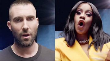 Adam Levine e Cardi B em cena do clipe Girls Like You (Foto: Reprodução)