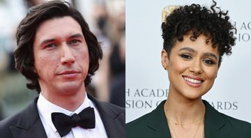 Adam Driver (Foto: Getty Images) e Nathalie Emmanuel (Foto:  Jeff Spicer/Getty Images)