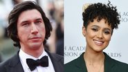 Adam Driver (Foto: Getty Images) e Nathalie Emmanuel (Foto:  Jeff Spicer/Getty Images)