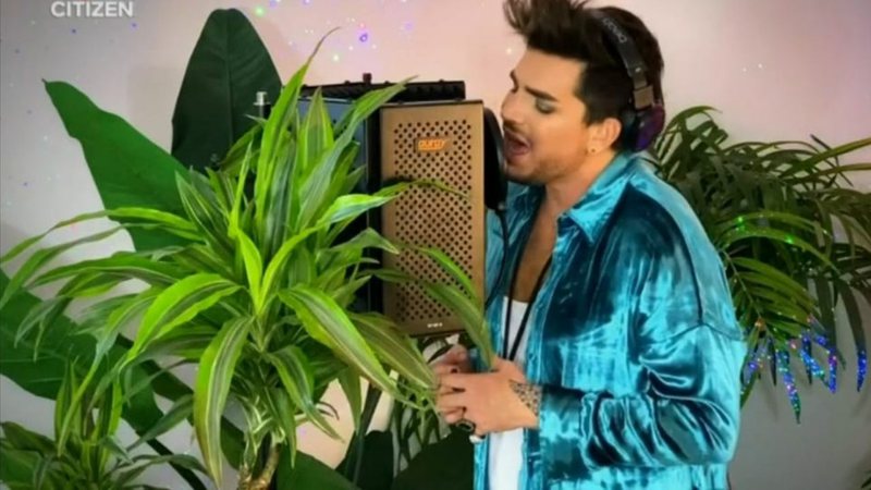 Adam Lambert no One World: Together at Home (Foto: Reprodução)