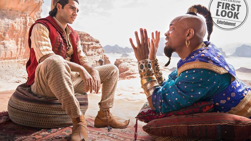 Mena Massoud e Will Smith em Aladdin (Foto: Divulgação/EW)