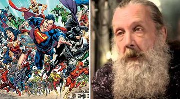 Liga da Justiça (Foto: Reprodução/DC Comics) e Alan Moore (Foto: Reprodução/YouTube)