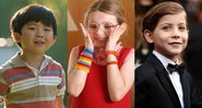 Alan Kim em Minari (Foto: Divulgação), Abigail Breslin em Pequena Miss Sunshine (Foto: Reprodução) e Jacob Tremblay (Foto: Christopher Polk / Getty Images)