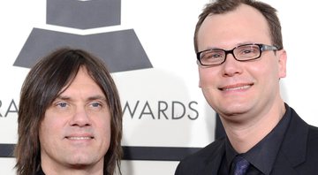 Alastair Moock (à direita) no Grammy Awards de 2014 - Foto: Jason Merritt/ Getty Images