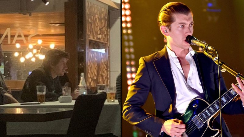 Alex Turner no Rio de Janeiro (foto: Reprodução / Twitter), (Alex Turner em show (Foto: Getty Images)