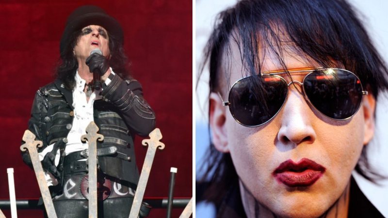 Alice Cooper (Foto: Rob Grabowski / Invision / AP) e Marilyn Manson (Foto: Frazer Harrison/Getty Images)