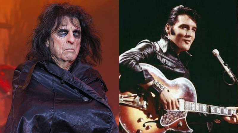 Alice Cooper (Foto: Action Press/Rex/Shutterstock/AP) e Elvis Presley (Foto: Divulgação/NBC)