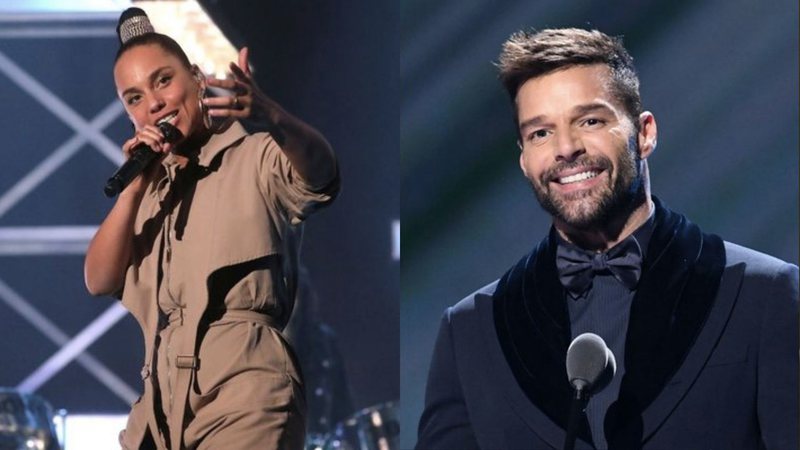 Alicia Keys (Foto: ASSOCIATED PRESS) e Ricky Martin (Foto: Kevin Winter/Getty Images for LARAS)