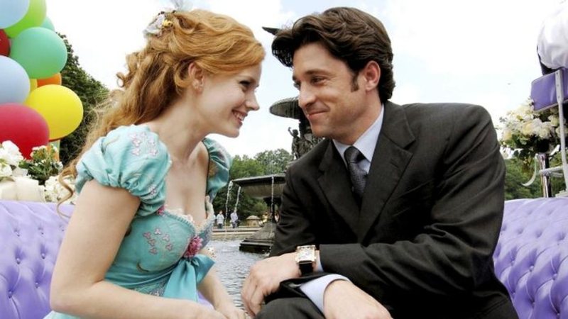 Amy Adams e Patrick Dempsey em Enccantada (Foto: Reprodução)