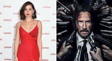 Ana De Armas (Foto: Stefania M. D'Alessandro / Correspondente) e John Wick (Foto: Reprodução/Lionsgate)