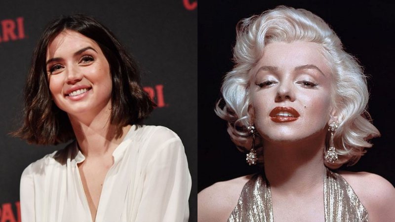 Ana de Armas (Foto: Jacopo M. Raule / Getty Images) e Marylin Monroe (Foto: Reprodução / Twitter)