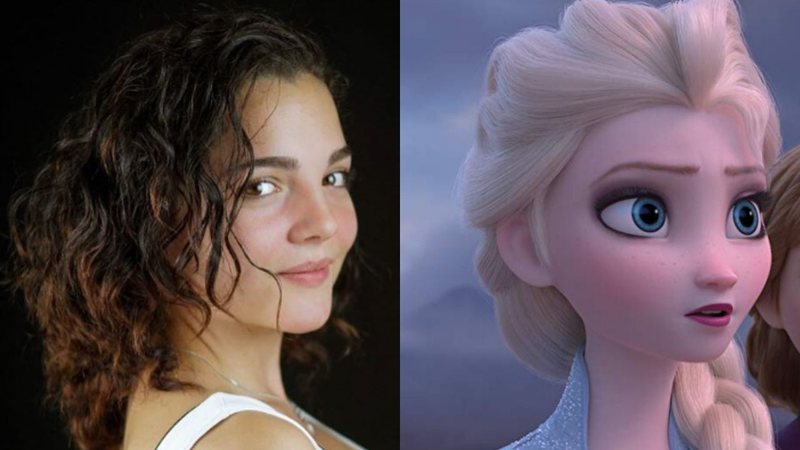 Andrea Arruti dublou Elsa em Frozen (Foto 1: Reprodução/ Foto 2: Reprodução)