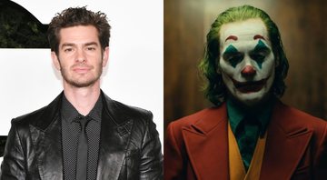 Andrew Garfield (Foto: Rodin Eckenroth/Getty Images) e Joaquin Phoenix como Coringa (Foto: Divulgação)