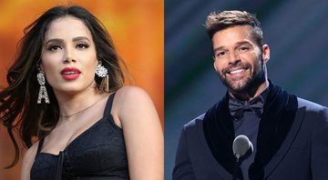 Anitta (Foto: Pedro Fiúza Nur / PhotoSipa USA / AP) e Ricky Martin (Foto: Kevin Winter/Getty Images for LARAS)