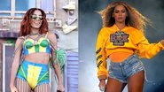 Anitta no Coachella 2022 (Foto: Kevin Winter / Getty Images) / Beyoncé no Coachella em 2018 (Foto: Kevin Winter / Getty Images)