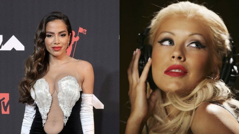 Anitta e Christina Aguilera (Foto: Clive Brunskill / Getty Images)