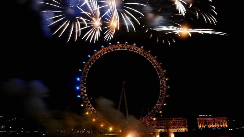 Ano Novo em Londres, 2003 (Foto: Getty Images / Graeme Robertson)