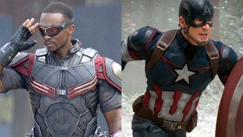 Anthony Mackie (Foto: Reprodução /Twitter) e Chris Evans (Foto: Reprodução)