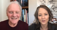 Anthony Hopkins e Jodie Foster em live para a Variety (reprodução/vídeo)