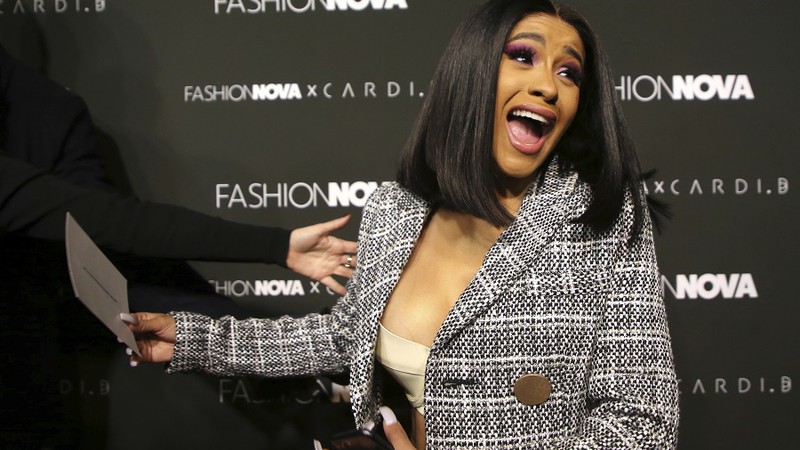 Cardi B no Fashion Nova, em Los Angeles (Foto: Faye Sadou/MediaPunch /IPX/ AP)