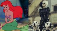 Ariel (Foto: Reprodução)  e Emma Stone como Cruella de Vil (Foto:Divulgação/Disney)