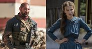 Dave Bautista em Army of The Dead e Millie Bobby Brown em Enola Holmes (Fotos: Divulgação / Netflix)