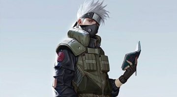 Arte de Kakashi, de Naruto, feita por InHyuk Lee (Foto: Reprodução/Instagram)