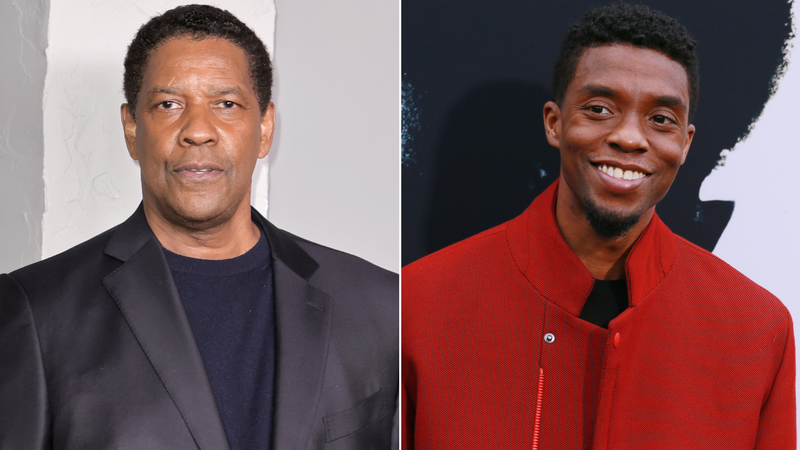 Denzel Washington (Foto: Kevin Winter / Getty Images) │ Chadwick Boseman (Foto: Leon Bennett / Getty Images)