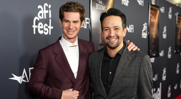 Andrew Garfield e Lin-Manuel Miranda (Foto: Presley Ann / Getty Images)