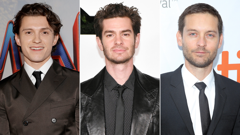 Tom Holland (Foto: Amy Sussman / Getty Images) │ Andrew Garfield (Foto: Rodin Eckenroth / Getty Images) │ Tobey Maguire (Foto: Jemal Countess / Getty Images)