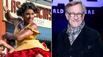 Ariana DeBose em Amor, Sublime Amor (Foto: Reprodução) │Steven Spielberg (Foto: Rich Fury/Getty Images)