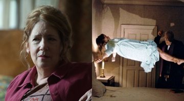 Ann Dowd em Hereditário e cena de O Exorcista (Foto: Reprodução/ Splendid Film/ Warner Bros. Pictures)