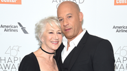 Helen Mirren e Vin Diesel (Foto: Jamie McCarthy / Getty Images)