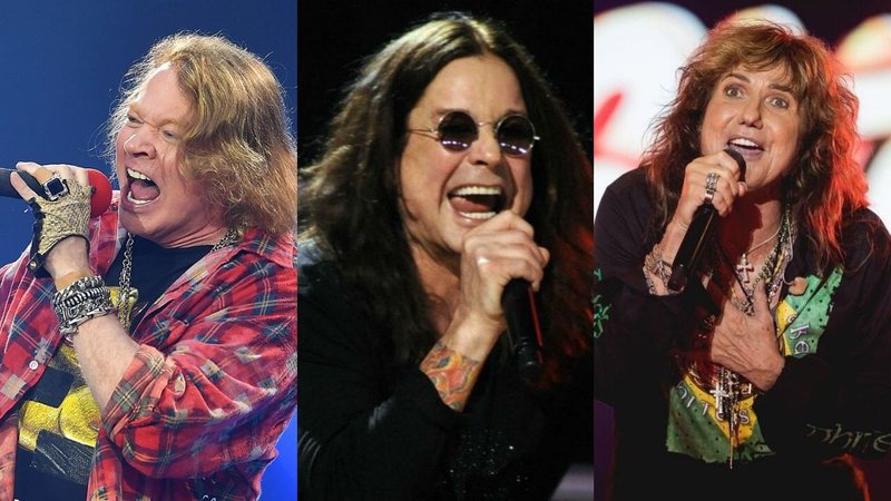 Axl Rose (Foto:Mark Allan/AP), Ozzy Osbourne (foto: Vladimir Astapkovich/ AP) e David Coverdale (Foto: Diego Padilha/ I Hate Flash)