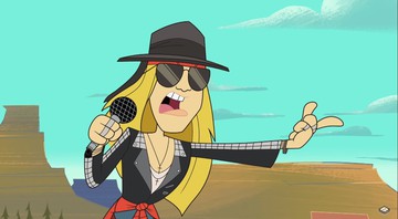 Axl Rose no New Looney Tunes (Foto: Reprodução)