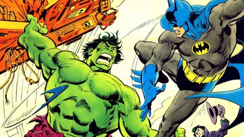 Hulk contra Batman (Foto: Reprodução)