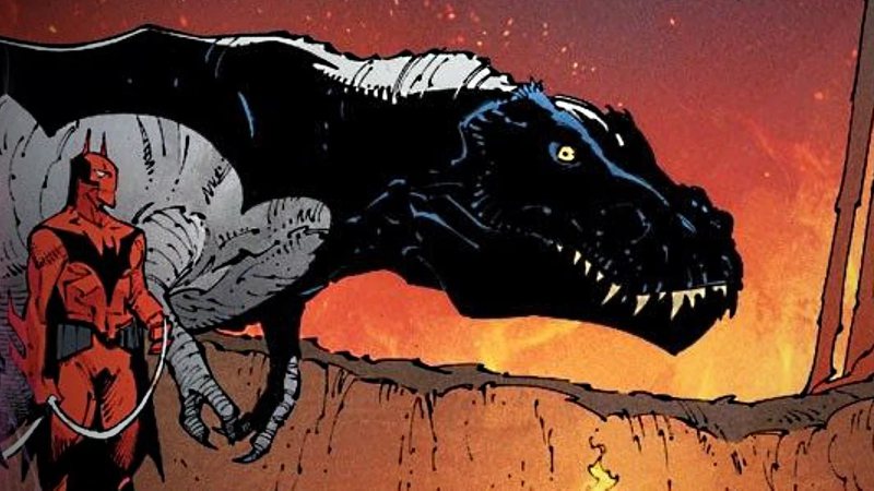 Imagem DC revela o Batman mais bizarro de todos: um Tiranossauro Rex; conheça