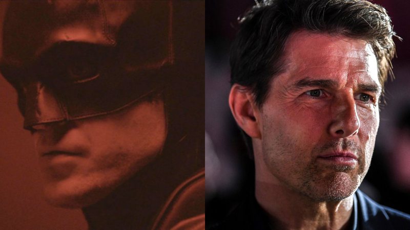 Robert Pattinson como Batman (Foto: Reprodução) e Tom Cruise (Foto: Imaginechina/ AP Images)