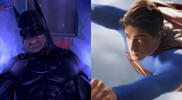 George Clooney em Batman & Robin (1997) e Brandon Routh em Superman: O Retorno (2006) (Foto 1: Reprodução | Foto 2: Reprodução)