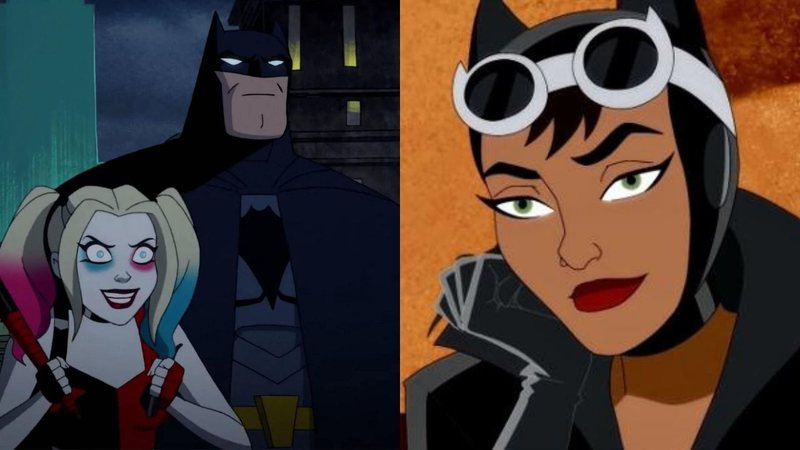 Batman, Arlequina e Mulher-Gato em Harley Quinn (Foto: Reprodução / Divulgação / DC)