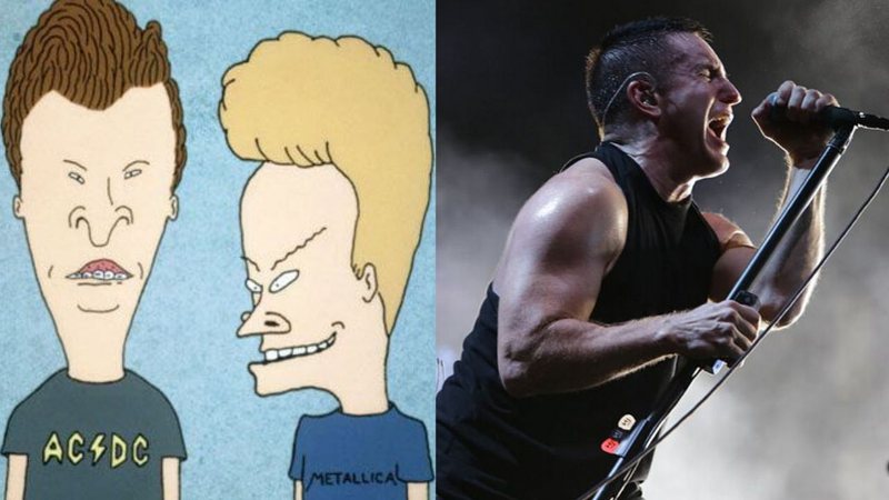 Beavis and Butt-Head e Trent Reznor (Foto1: Reprodução/Aceshowbiz / Foto 2:  MRossi/Divulgação)