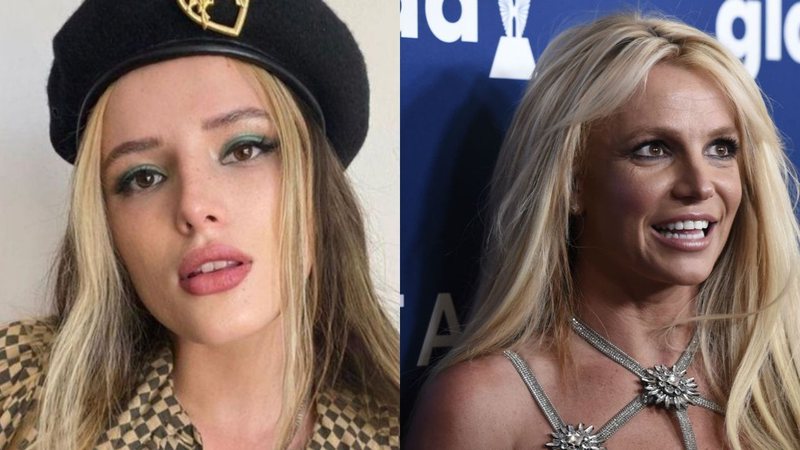 Bella Thorne nas redes sociais (Foto: Reprodução/Instagram)  | Britney Spears (Foto: Chris Pizzello / Invision /AP)