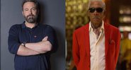 Ben Affleck em Liga da Justiça e Morgan Freeman em Última Viagem a Vegas (Foto: Reprodução)