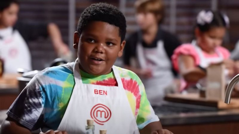 Ben Watkins no MasterChef Junior (Foto: Reprodução)