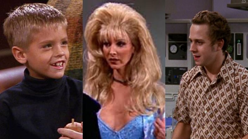 Cole Sprouse, Lisa Kudrow e Giovanni Ribisi em Friends (Fotos: Reprodução)