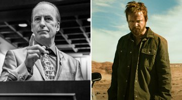 Bob Odenkirk em Better Call Saul (Foto: Reprodução/AMC) e Aaron Paul em El Camino: A Breaking Bad Movie (Foto: Reprodução/Netflix)