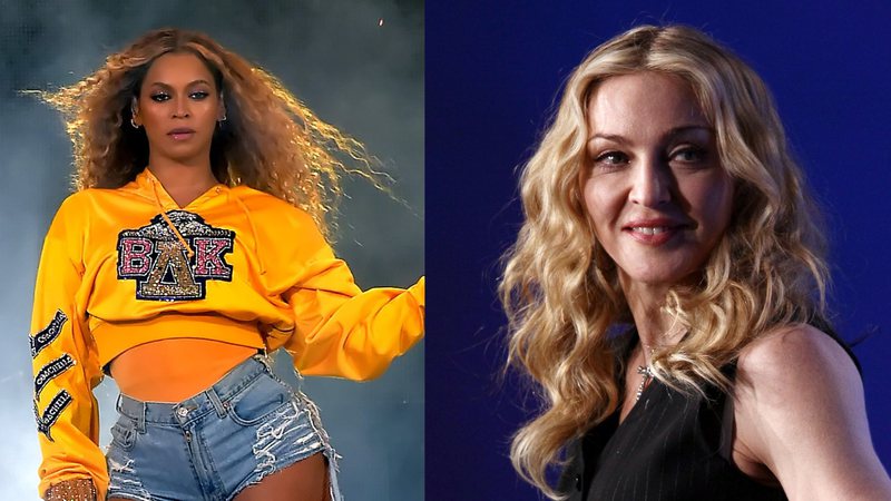 Beyoncé e Madonna (Foto: Getty Images)