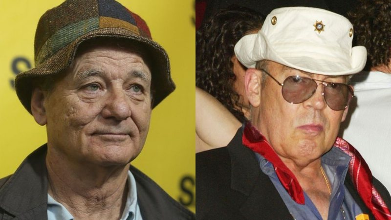 Bill Murray e Hunter S. Thompson (Foto 1: Jack Plunkett/ Invision / AP/Foto 2: Frazer Harrison/Getty Images)